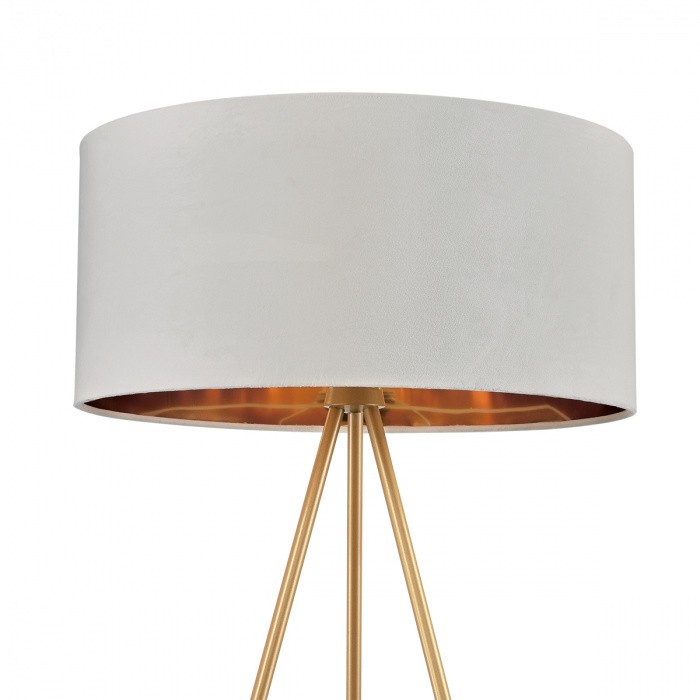 8077/1F LUMION торшер на треноге Tapioka, золото, белый