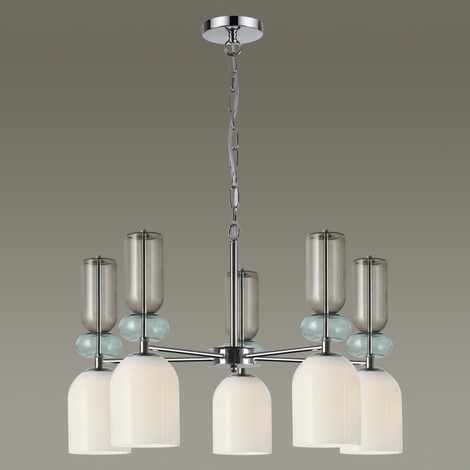 5235/5 LUMION Люстра подвесная GILLIAN, Е14*5*40W, хром