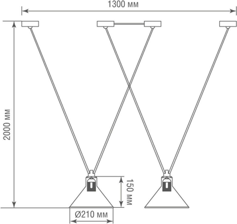 DL20653S2Black Donolux Mary Jane черный подвесной светильник Лофт
