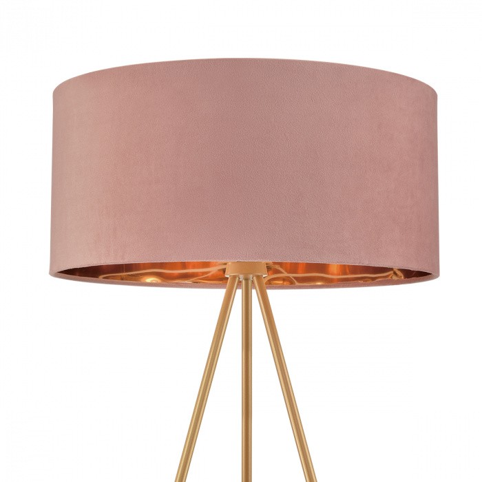 8076/1F LUMION торшер на треноге Aviola, золото, коричневый