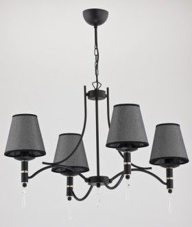 22964 Alfa Люстра подвесная ABIL BLACK SILVER 