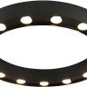 3007-15U FAVOURITE черный потолочный светильник Attica, GU10*15*5W, 80см диаметр