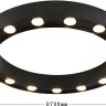 3007-15U FAVOURITE черный потолочный светильник Attica, GU10*15*5W, 80см диаметр