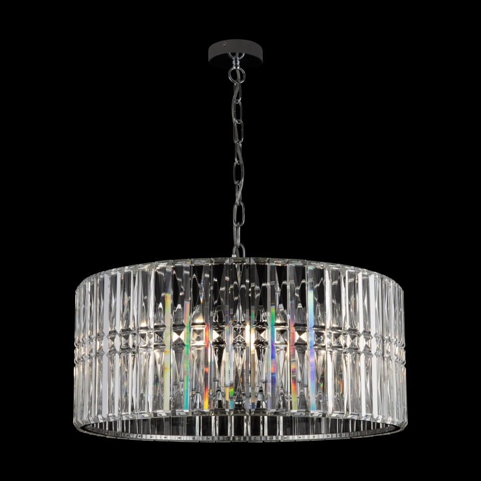 MOD094PL-08CH MAYTONI подвесная хрустальная люстра Facet, E14*8*40W, хром