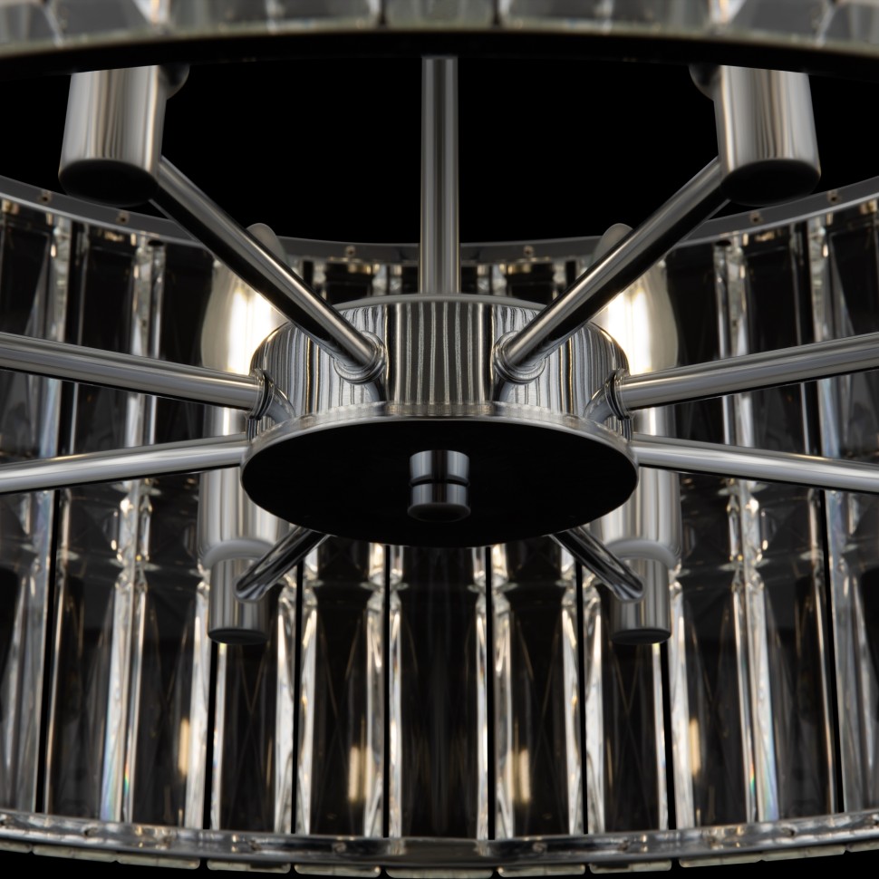 MOD094PL-08CH MAYTONI подвесная хрустальная люстра Facet, E14*8*40W, хром