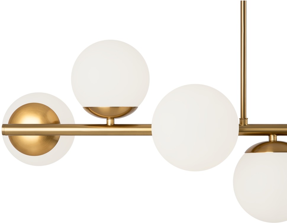 FR5199PL-08BS FREYA потолочная люстра на штанге Zing, латунь, E27*8*60W