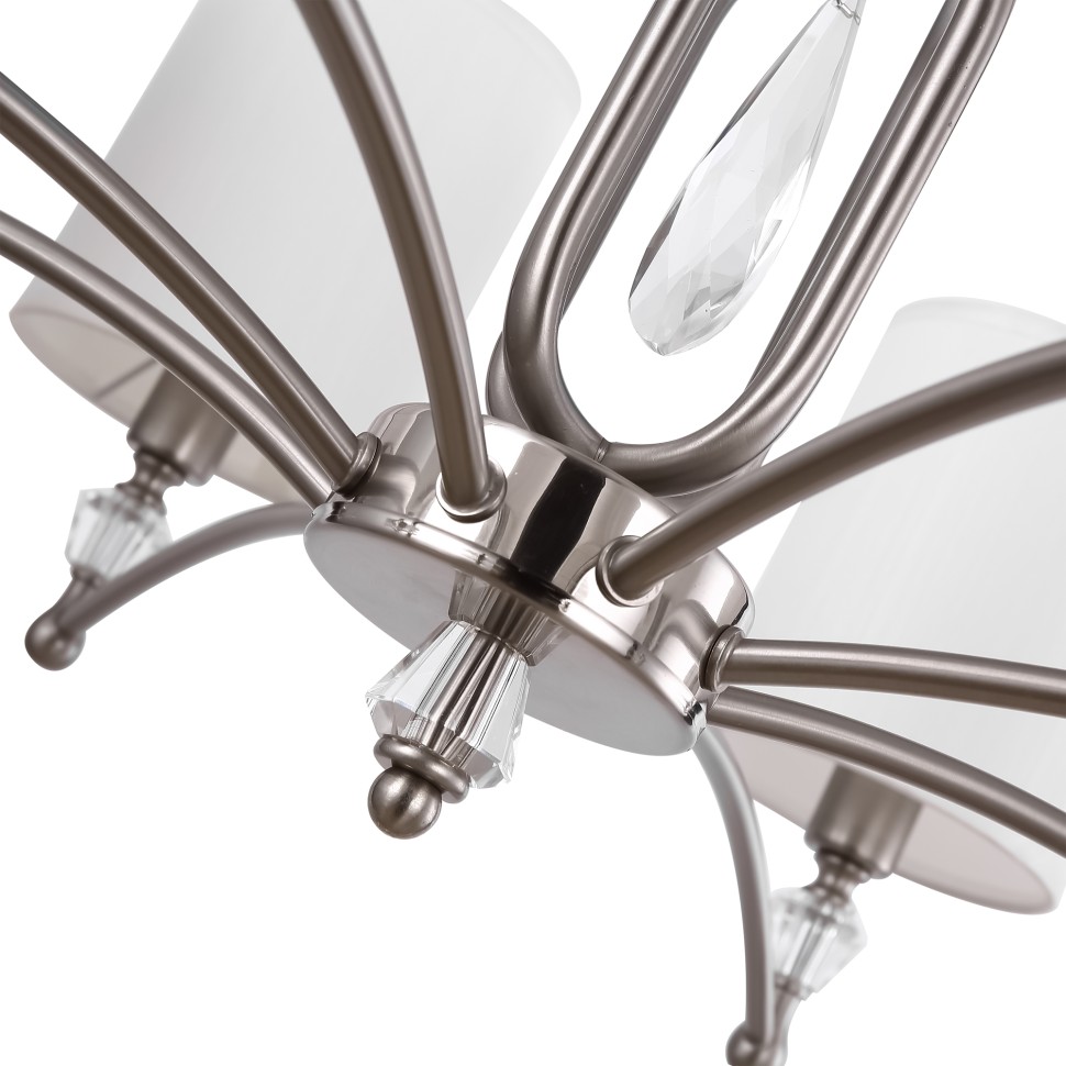 FR1007PL-08N FREYA подвесная люстра Riverside, никель, E14*8*40W