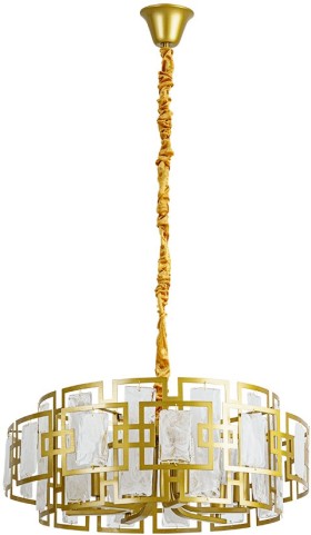 A4087SP-6SG ARTE LAMPE Blake подвесная люстра E14*6*40W, матовое золото, 60см диаметр