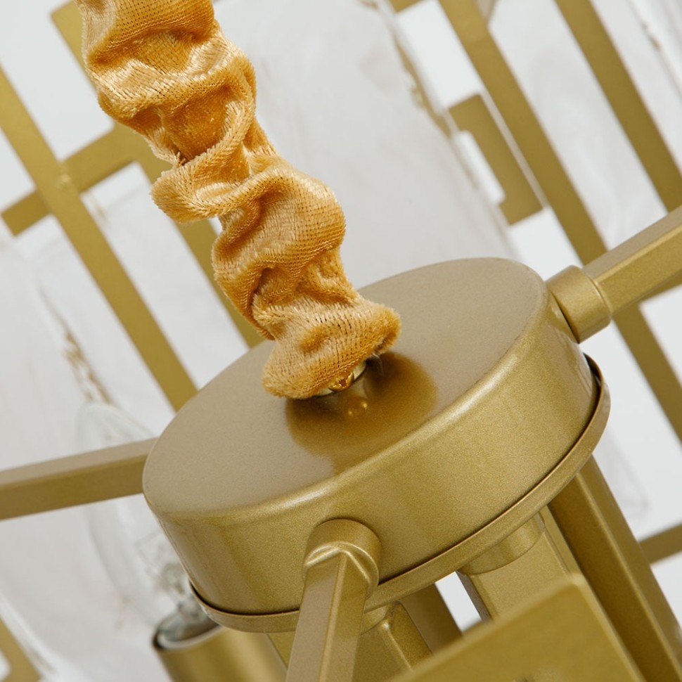 A4087SP-6SG ARTE LAMPE Blake подвесная люстра E14*6*40W, матовое золото, 60см диаметр