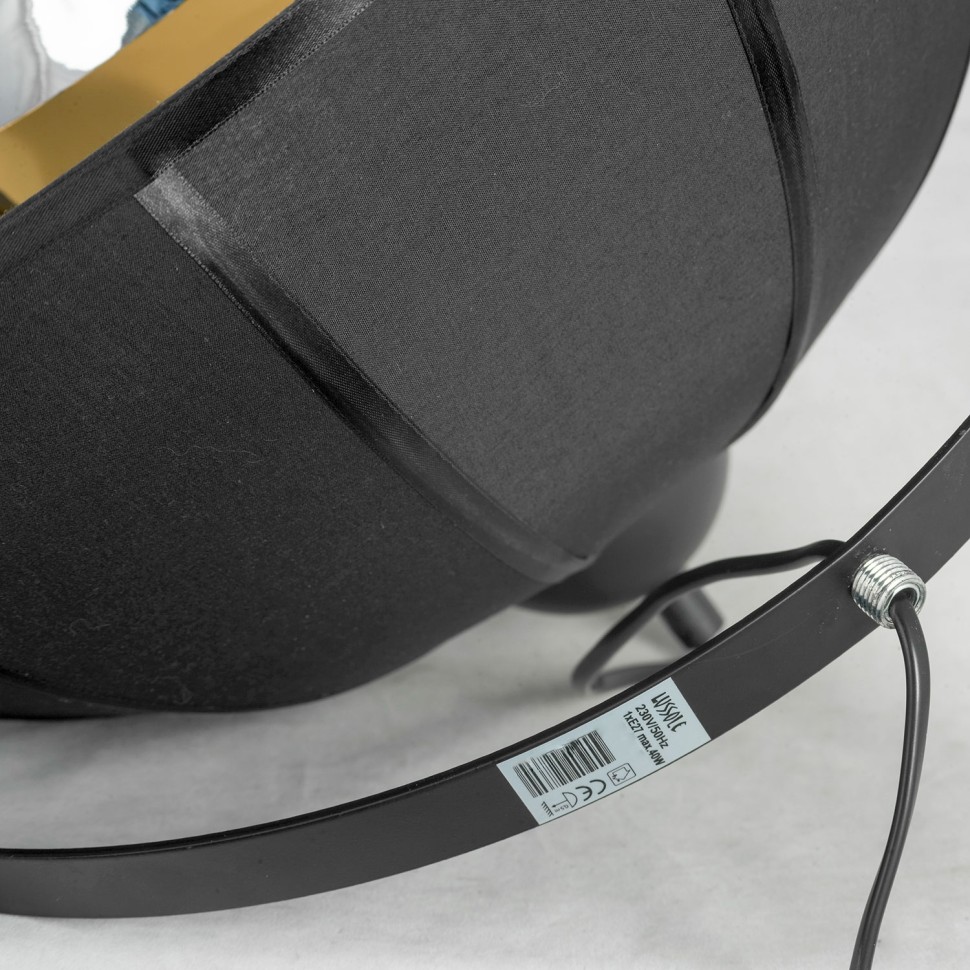 LSP-0556-C160 LUSSOLE LGO Klamath потолочный светильник на штанге, черный, золото