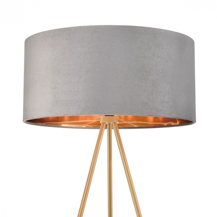 8075/1F LUMION торшер на треноге Aviola, золото, серый