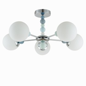 6525/5C LUMION MODERNI Потолочная люстра SUNDAY, E14*5*40W, хром, 65см диаметр