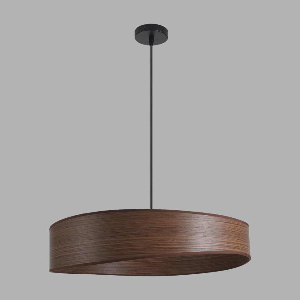 8420/6A LUMION Подвесной светильник LAGOMA, 60см диаметр, E14*6*40W, черный/коричневый, металл/ПВХ
