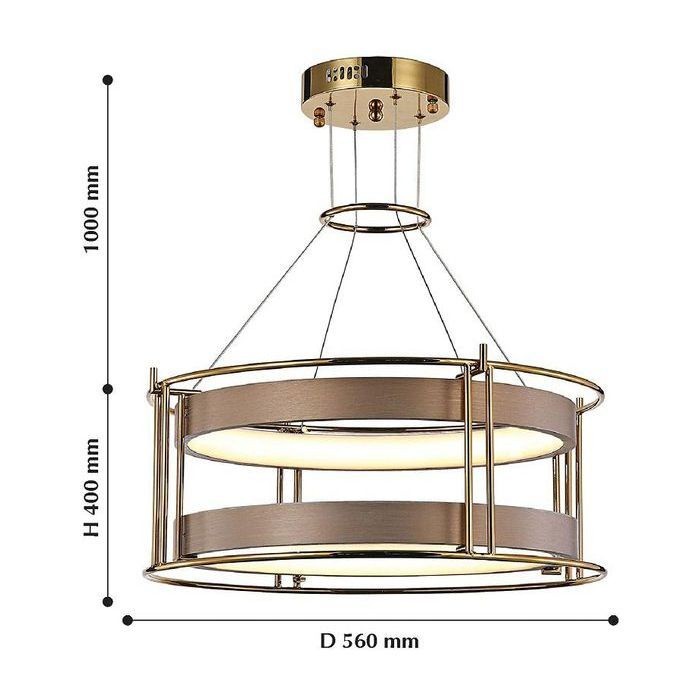 2204-2P Favourite Подвесная светодиодная люстра Minor 