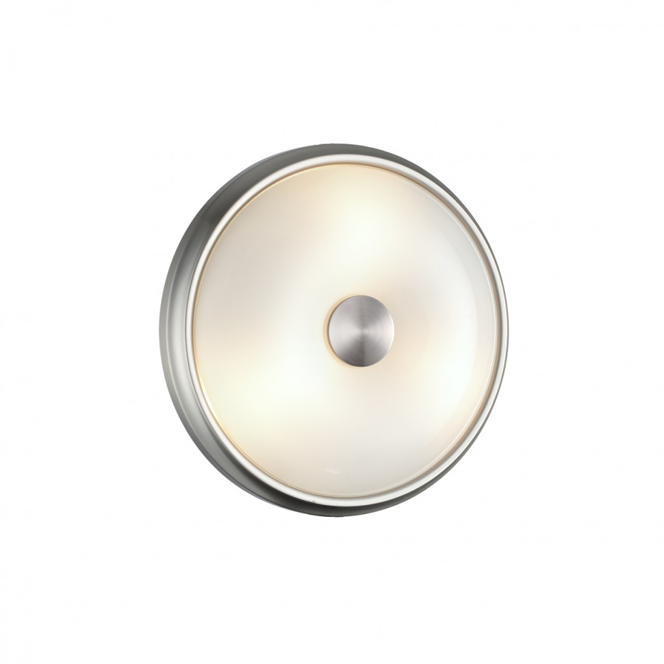 4957/2 Odeon Light Настенно-потолочный светильник PELOW, 26см, матовый никель, Е14*2*40W