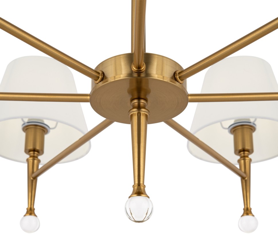 FR5190PL-07BS1 FREYA подвесная люстра Rosemary, белые плафоны, E14*7*40W