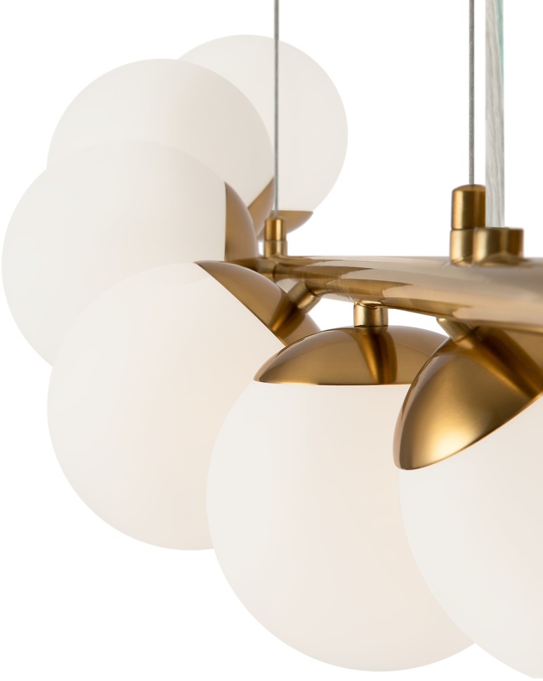 FR5199PL-08BS1 FREYA подвесной светильник Zing, латунь, E27*8*60W