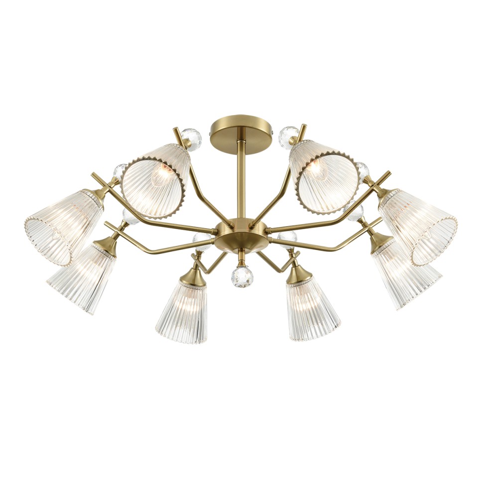 8046/8C LUMION AURICA Потолочная люстра E14*8*40W, латунь