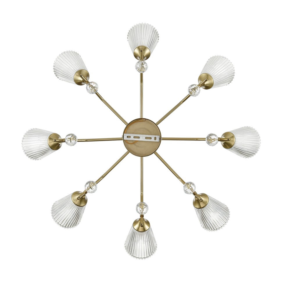 8046/8C LUMION AURICA Потолочная люстра E14*8*40W, латунь