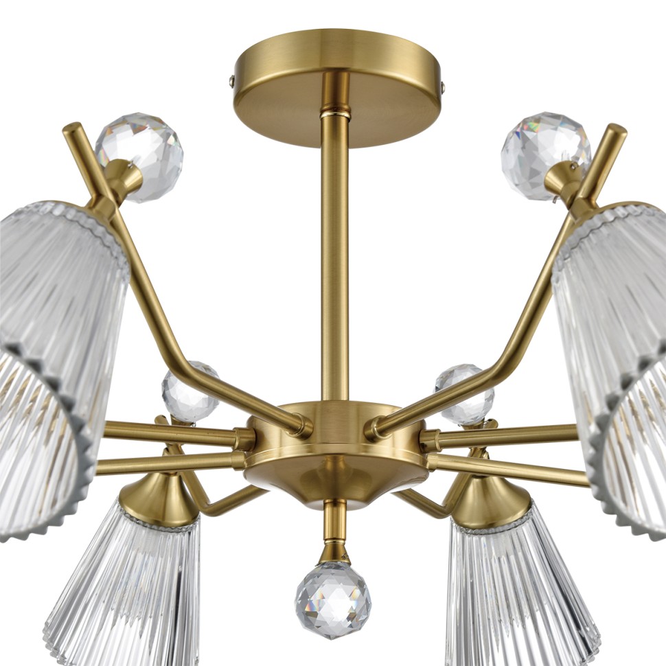 8046/8C LUMION AURICA Потолочная люстра E14*8*40W, латунь