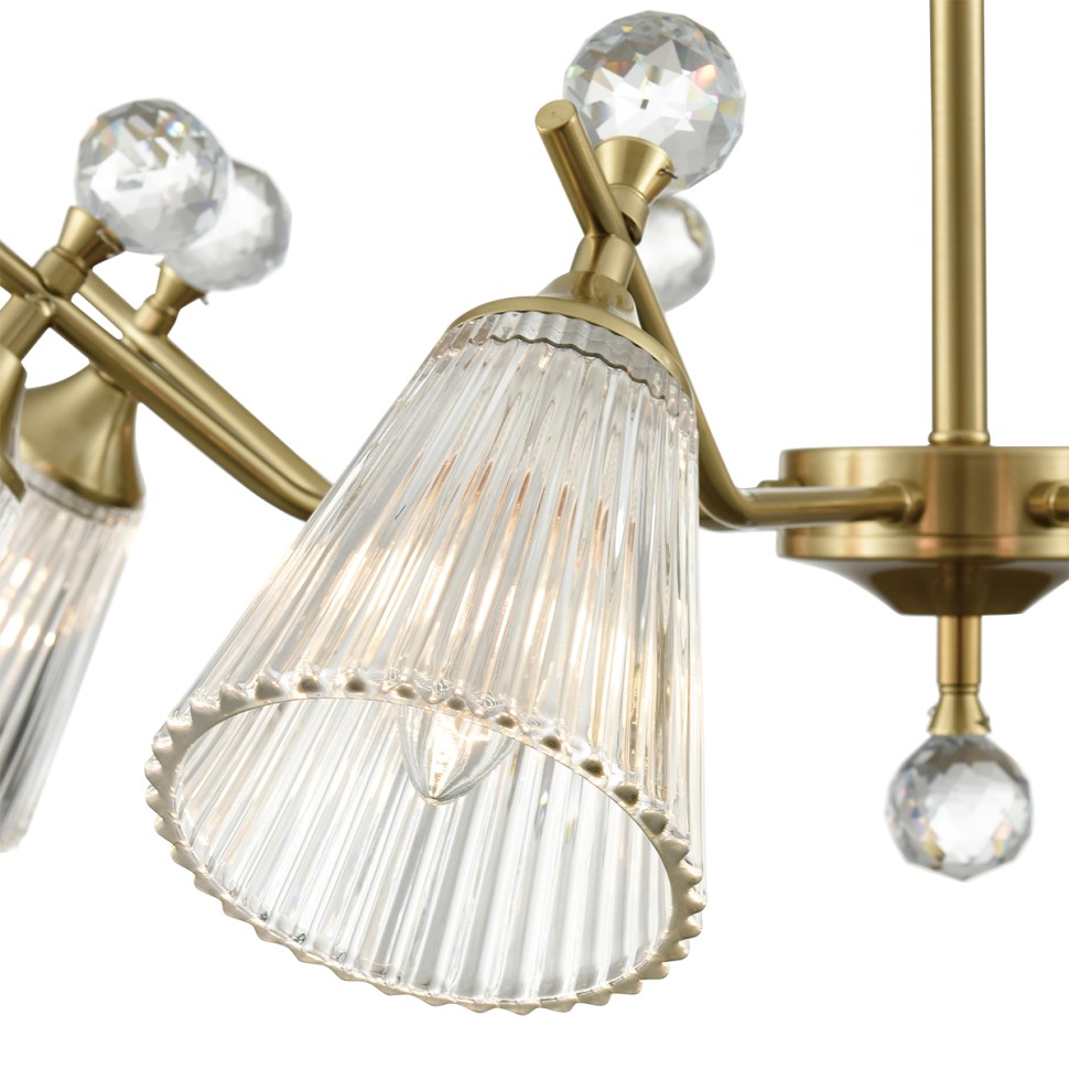 8046/8C LUMION AURICA Потолочная люстра E14*8*40W, латунь