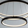 A2197SP-3BK ARTE LAMP черная светодиодная люстра 3 кольца Frodo 145W, 3000-6000K, 75-55-35см диаметр, с пультом