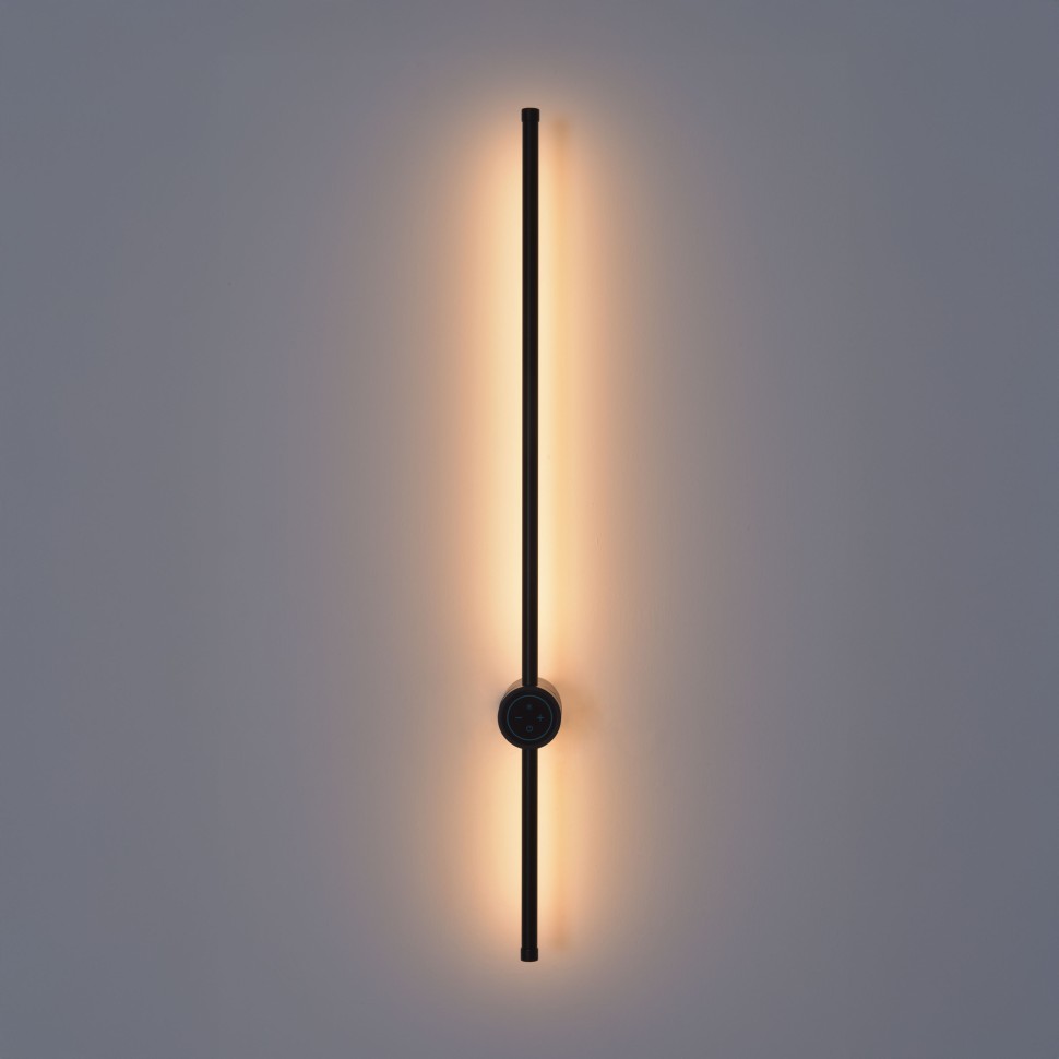 8308/14WL LUMION LEDIO черный настенный светодиодный светильник BRAM с диммером и выключателем, 14W, 3000K/4000/7000K, 220V