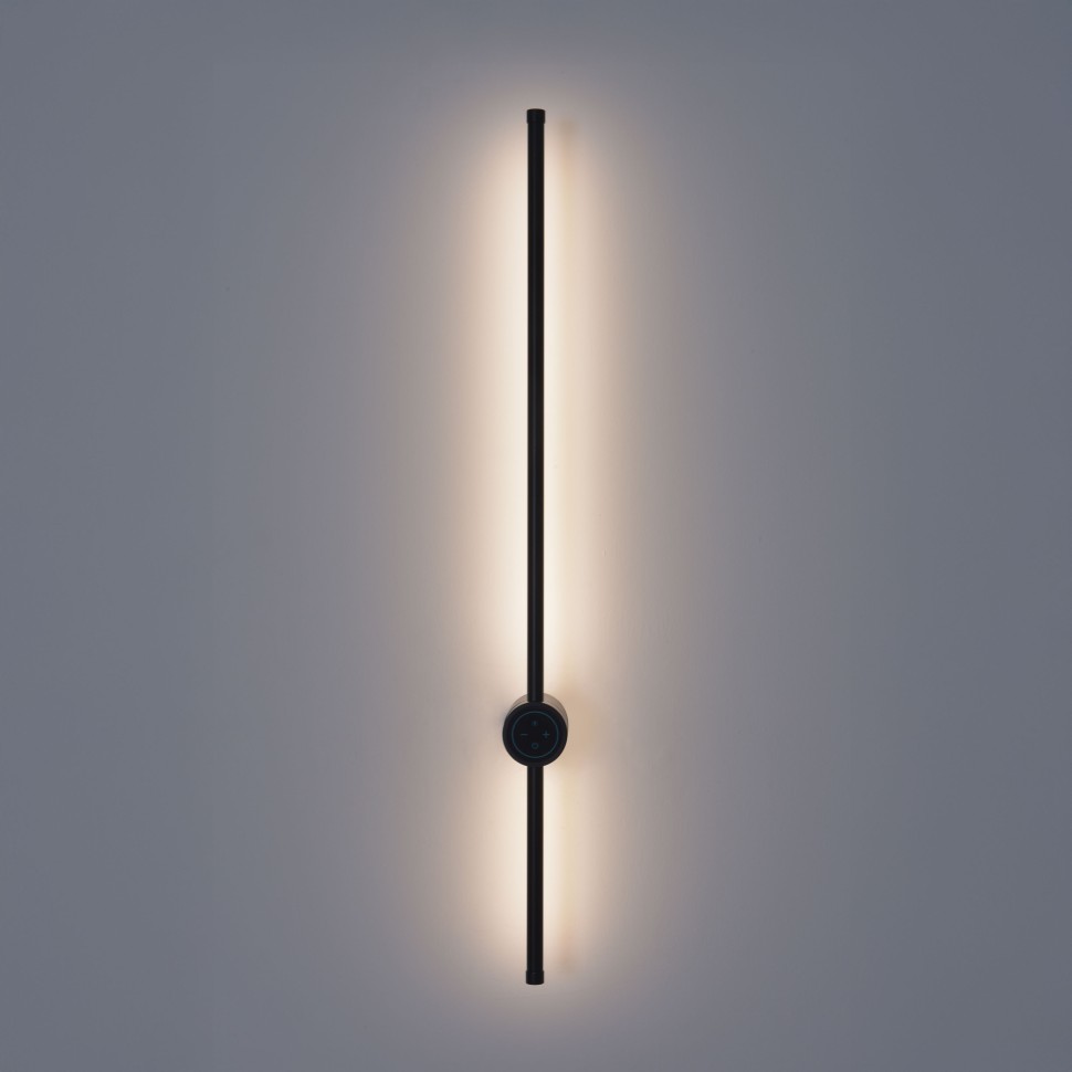 8308/14WL LUMION LEDIO черный настенный светодиодный светильник BRAM с диммером и выключателем, 14W, 3000K/4000/7000K, 220V