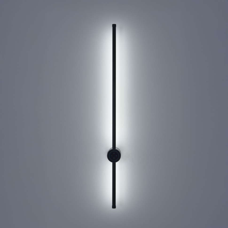 8308/14WL LUMION LEDIO черный настенный светодиодный светильник BRAM с диммером и выключателем, 14W, 3000K/4000/7000K, 220V