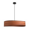 8421/6A LUMION Подвесной светильник LAGOMA, 60см диаметр, E14*6*40W, черный/коричневый, металл/ПВХ