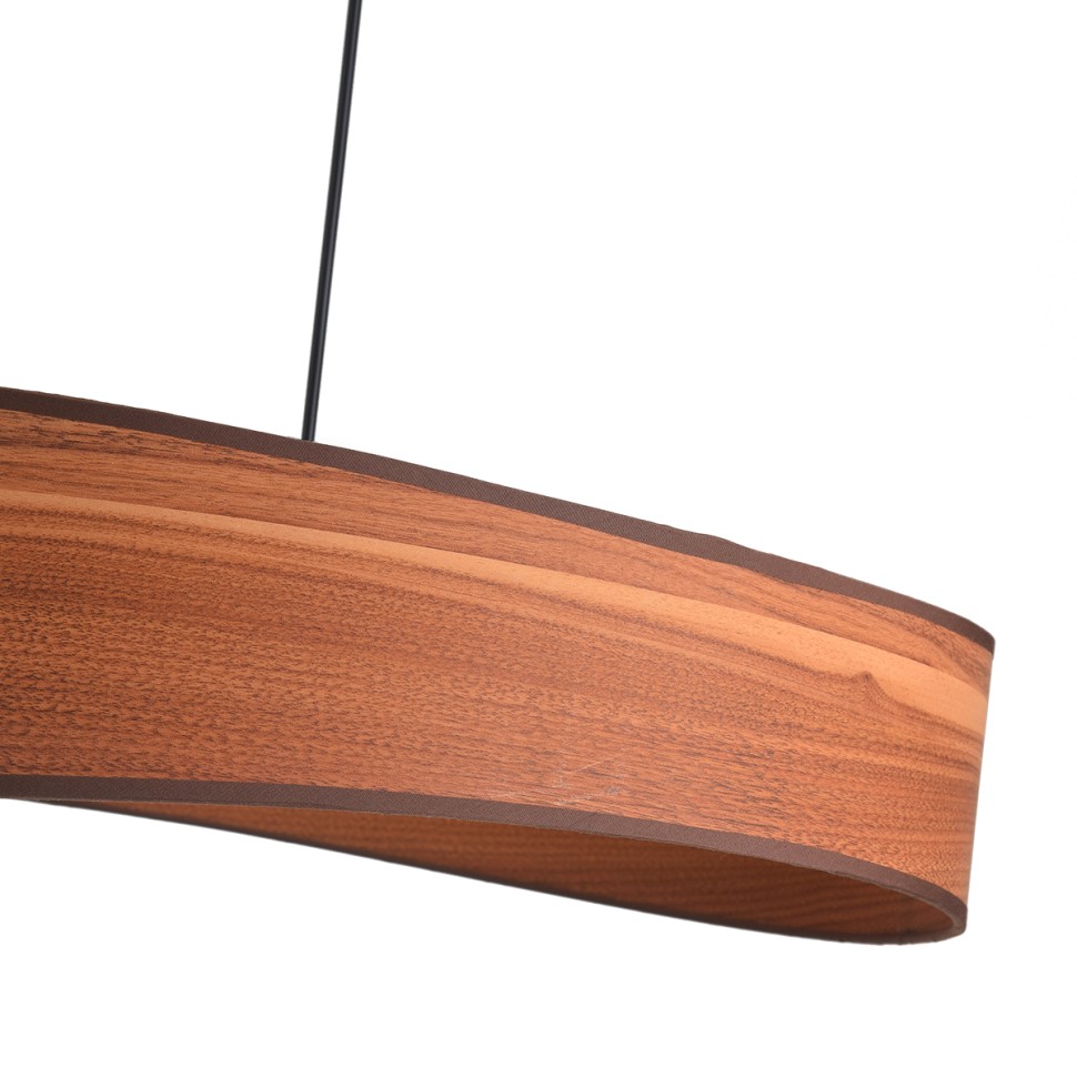 8421/6A LUMION Подвесной светильник LAGOMA, 60см диаметр, E14*6*40W, черный/коричневый, металл/ПВХ
