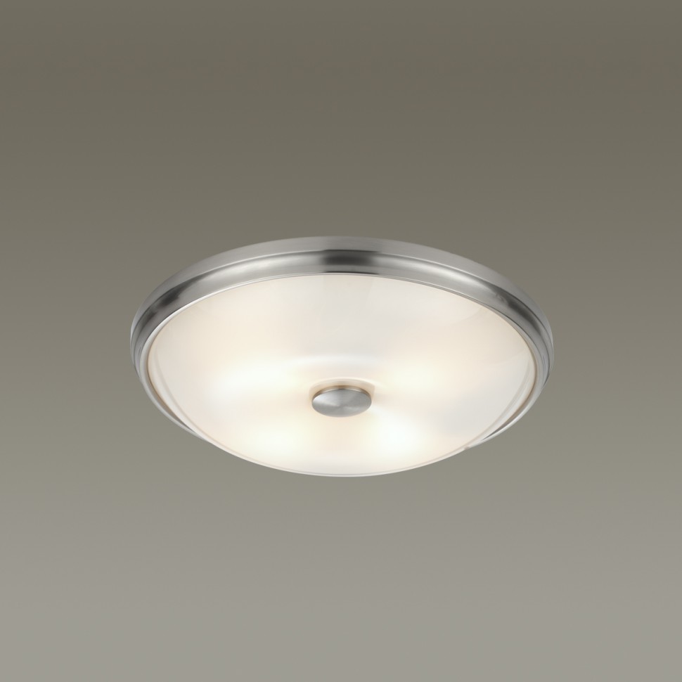 4957/4 Odeon Light Настенно-потолочный светильник PELOW, 35см, матовый никель, Е14*4*40W