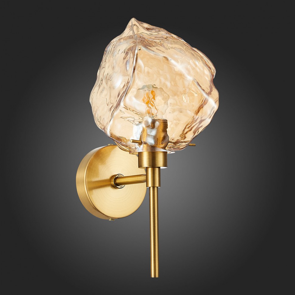 SL1175.301.01 ST-Luce бра Portici, латунь и янтарный