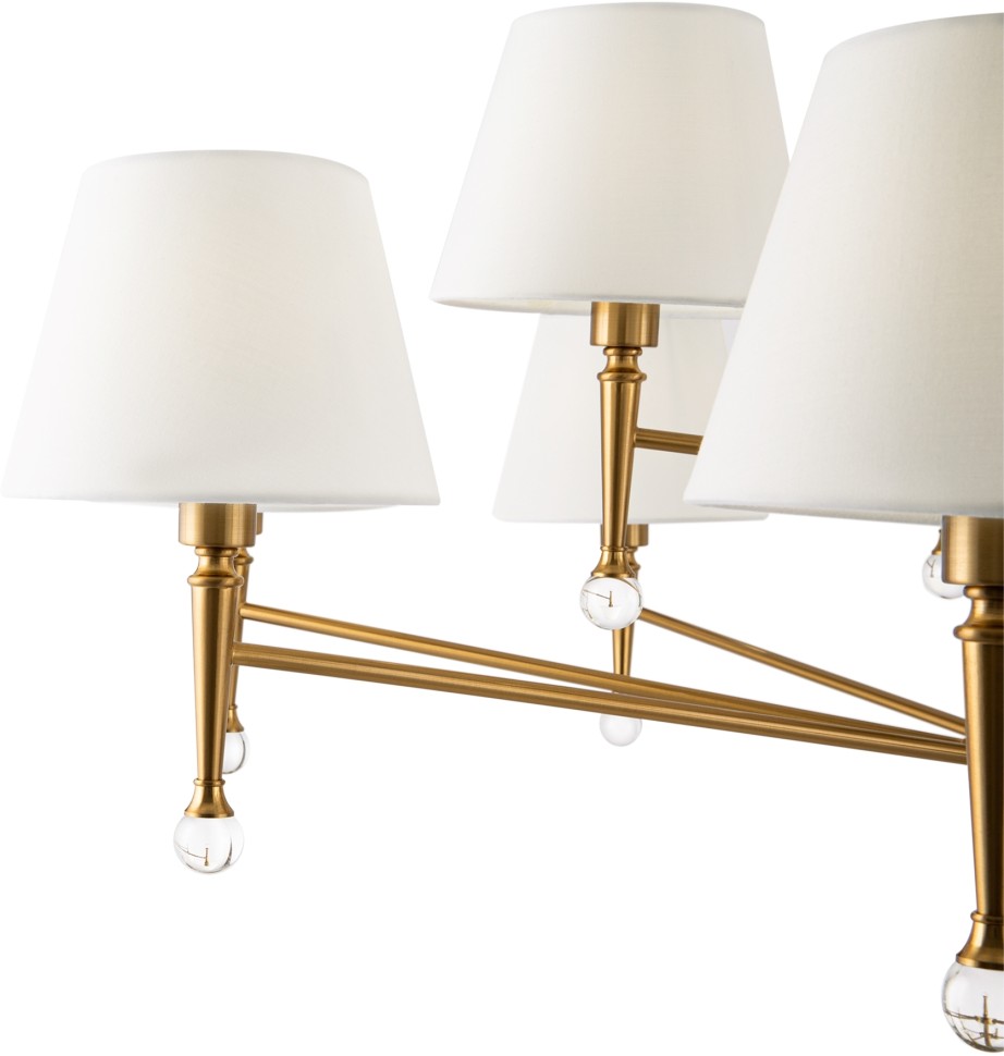 FR5190PL-12BS1 FREYA большая подвесная люстра Rosemary, белые плафоны, E14*12*40W