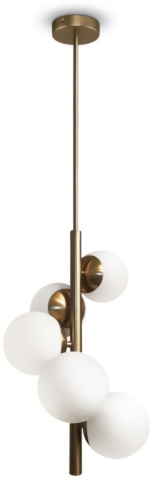 FR5199PL-05BS1 FREYA подвесной светильник Zing, латунь, E27*5*60W