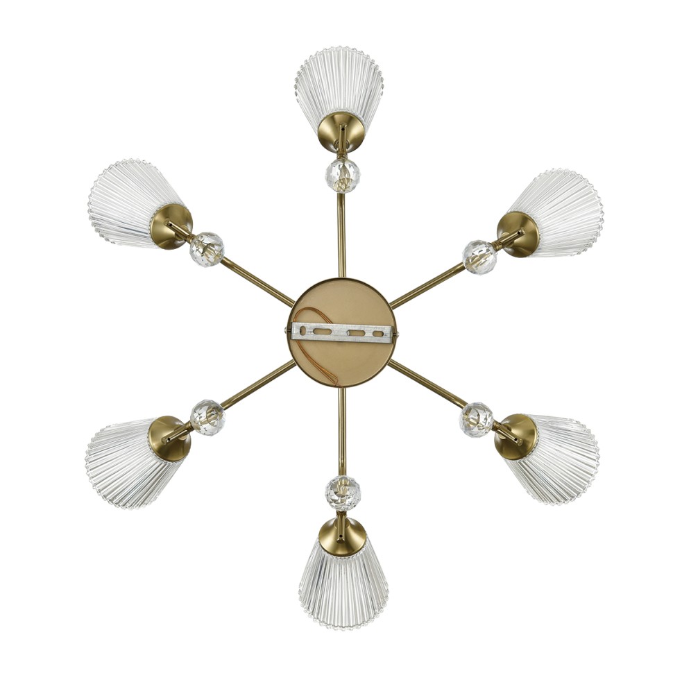 8046/6C LUMION AURICA Потолочная люстра E14*6*40W, латунь