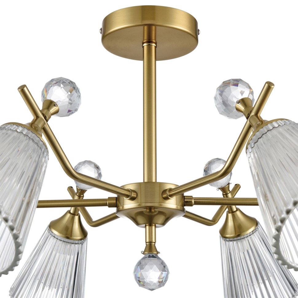 8046/6C LUMION AURICA Потолочная люстра E14*6*40W, латунь