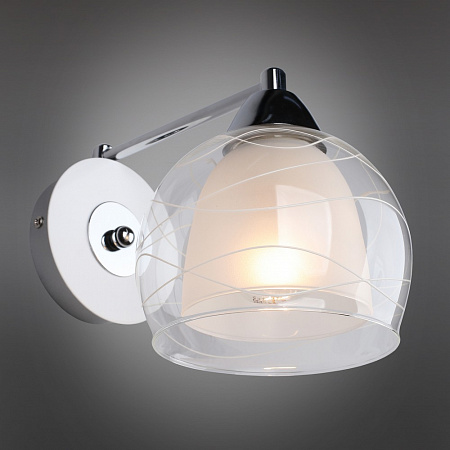 OML-28311-01 OMNILUX бра Saragossa, белый и хром