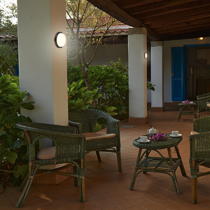 358017 NOVOTECH STREET уличный настенно-потолочный светодиодный светильник OPAL, IP65, 4000К, 18W, 220V, 235мм диаметр