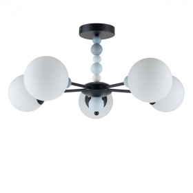 6526/5C LUMION MODERNI Потолочная люстра SUNDAY, E14*5*40W, черный, 65см диаметр