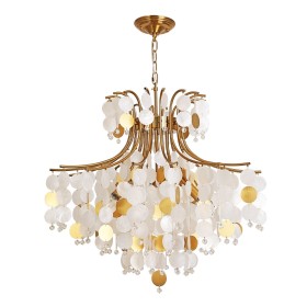 A4089LM-8AB Arte Lamp Подвесная люстра Pipirima, бронза, белый, перламутр, 70см диаметр, E14*8*40W