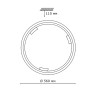 360 SONEX Настенно-потолочный светильник GRECA WOOD, 56см, Е27*3*100W