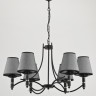 22966 Alfa Люстра подвесная ABIL BLACK SILVER 