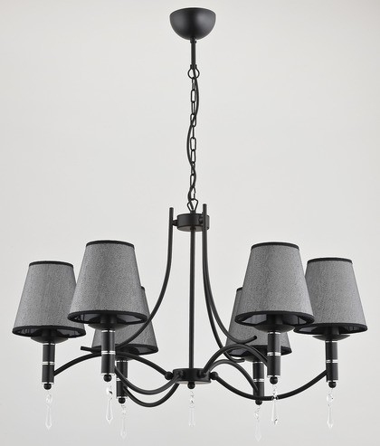 22966 Alfa Люстра подвесная ABIL BLACK SILVER 