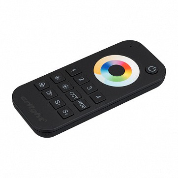  023473 Arlight Пульт SMART-R22-MULTI Black (4 зоны, 2.4G)