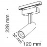TR019-2-10W3K-B Maytoni Трековый светильник магнитный 48V светодиодный Track lamps 