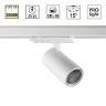 359575 NOVOTECH PORT белый трехфазный трековый светодиодный светильник HELIX, IP20, 25W, 3000K, EUROTRACK 220V, угол рассеивания 15г.