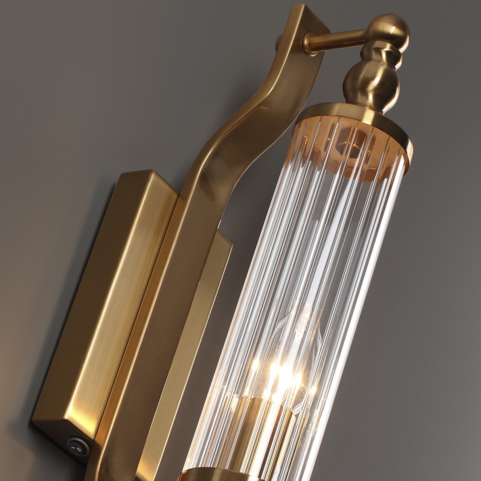 4943/1W Odeon Light настенный влагозащищенный IP44 светильник TOLERO, бронза