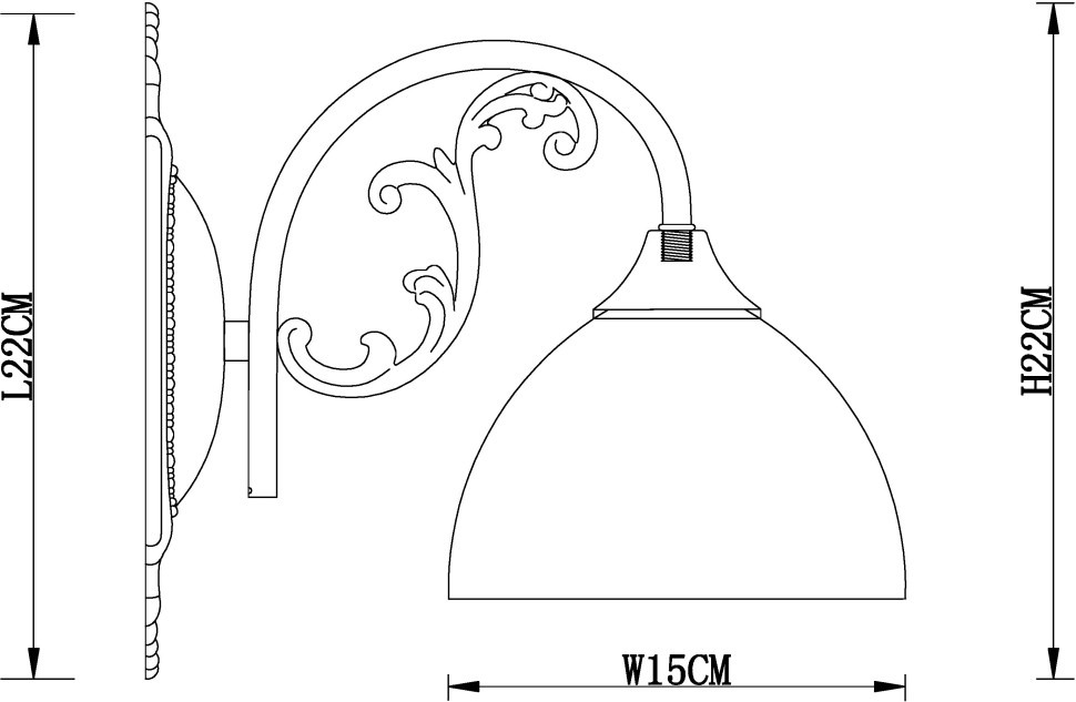 A3037AP-1AB Arte Lamp классическое бра Spica бронза