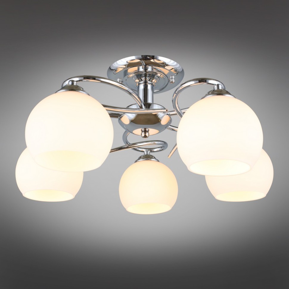 OML-25107-05 OMNILUX потолочная люстра Casoria, E27*5*60W, хром